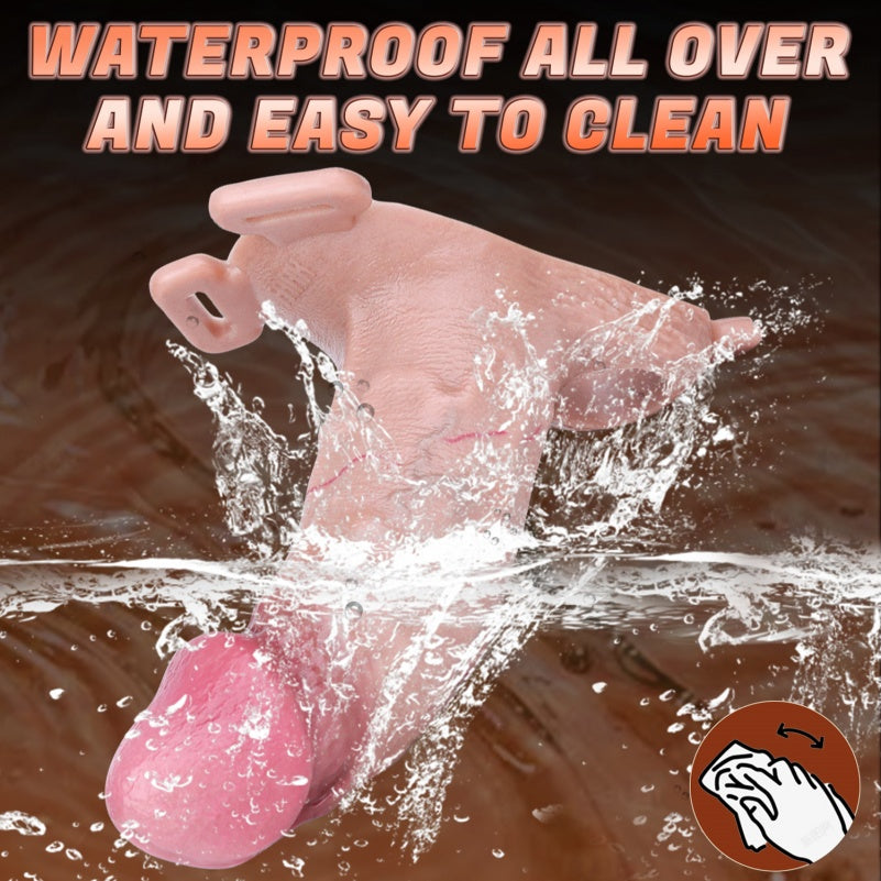 Wearable Realistic Silicone 6-Inch Penis Sleeve - Erectile Dysfunction ED Solution and Ejaculation Control