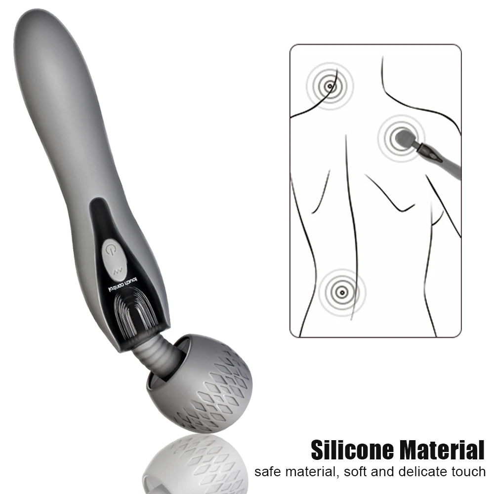 Zauberstab-Vibrator – Doppelend-G-Punkt-Klitoris-Stimulator, weibliches Sexspielzeug