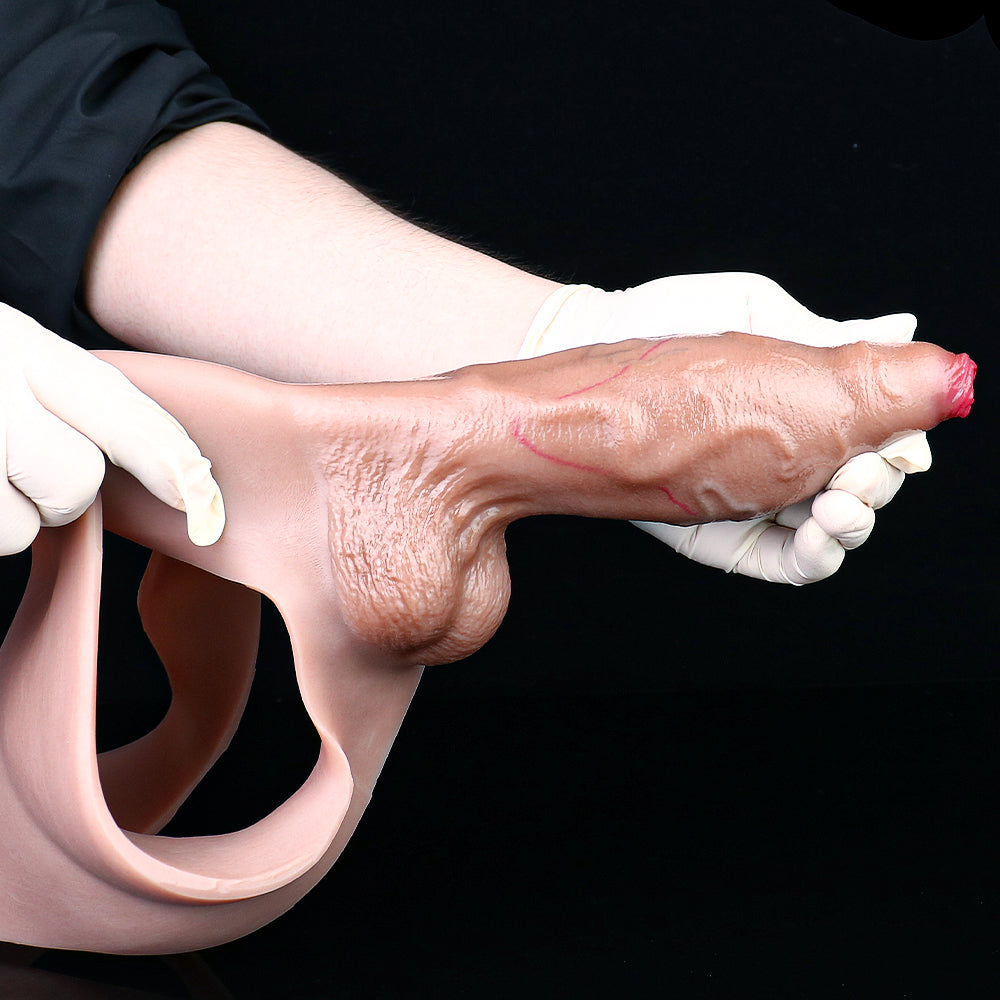 Gaine pénien réaliste et généreuse - Extenseur de gaine pénien veineux sauvage pour homme