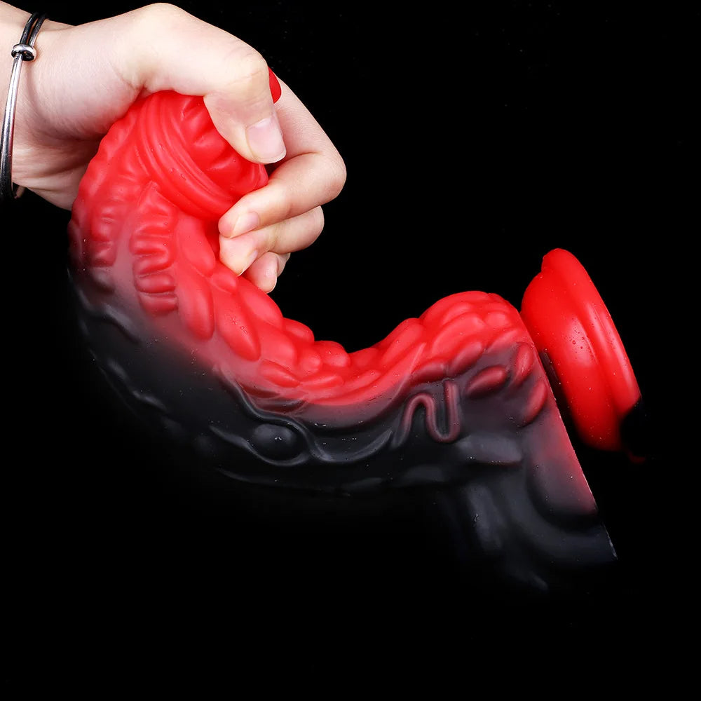 Sangle sans bretelles sur gode dragon godemichet anal - godes monstre en silicone jouets sexuels anaux