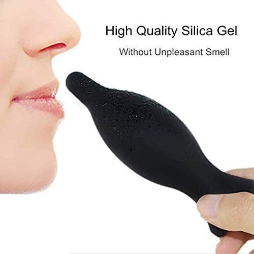 Inflatable Anal Plug - Silicone Dildo Classic Threads Prostate Massager