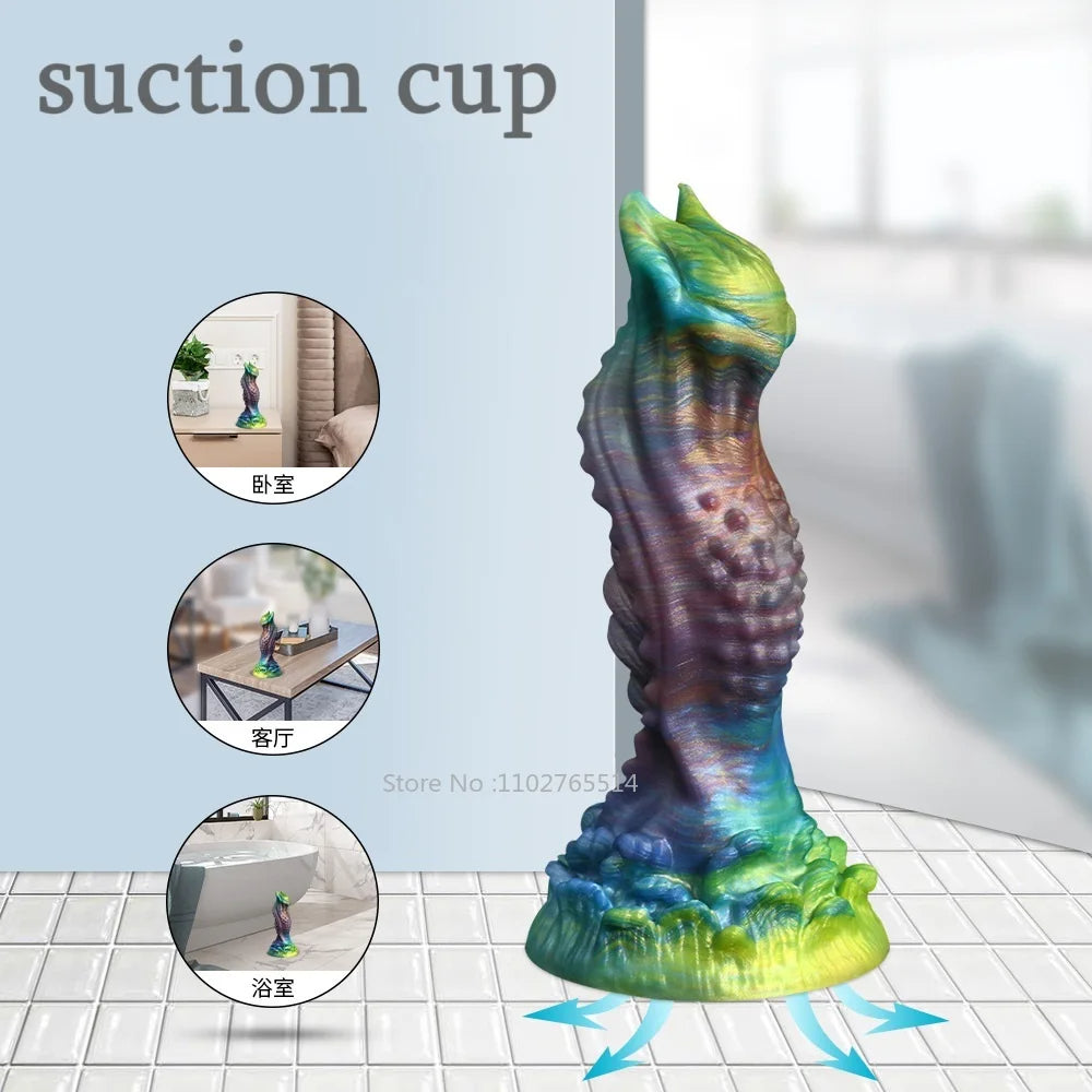 Alien Monster Gode Butt Plug - Gode Anal En Silicone Lumineux Mâle Femelle Sex Toys