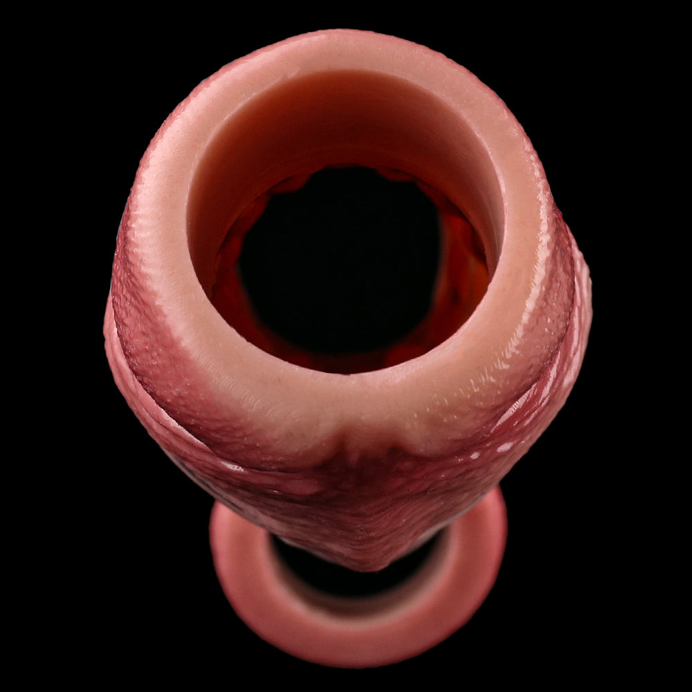 Gaine pénienne réaliste en silicone à extrémité ouverte de 17,8 cm pour homme