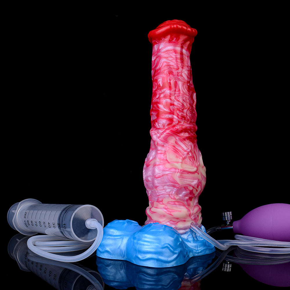 Aufblasbarer spritzender Pferdedildo – Fantasy Monsterdildo, Analsexspielzeug für Frauen, Masturbation