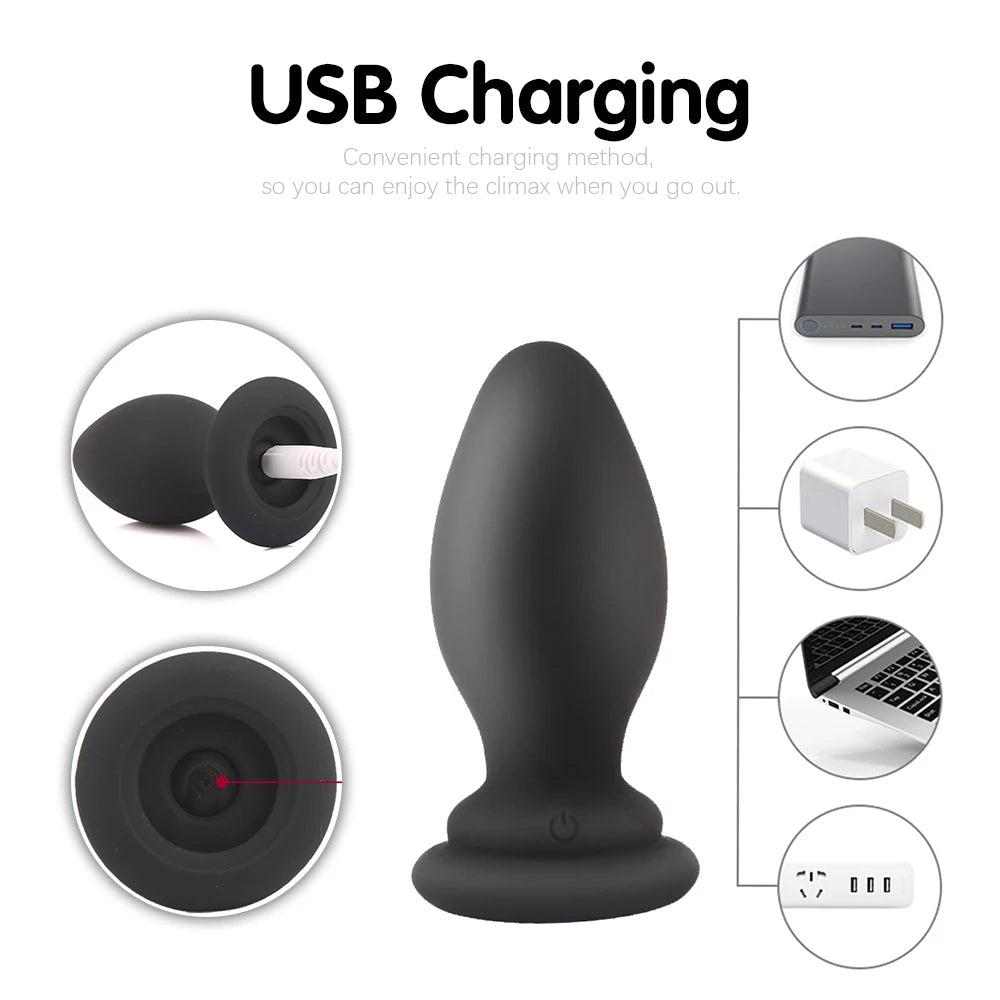 Vibrating Tail Butt Plug Furry Sex - Fake Fox Fur Analplug BDSM Sex Toys for Men Women