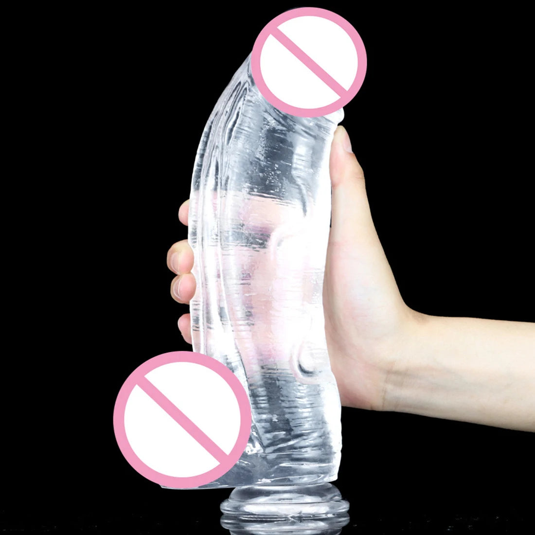 Big Dildo Anal Plug - Jelly Soft Silicone Anal Dilator G Spot Prostate Massage Milk
