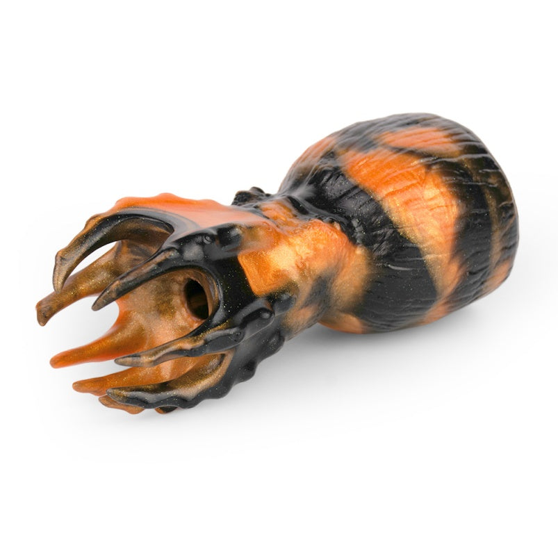 Bâillon-bouche, boule fantaisie, pieuvre, jouets sexuels coquins - Dominatrice BDSM, contrainte, encre orange