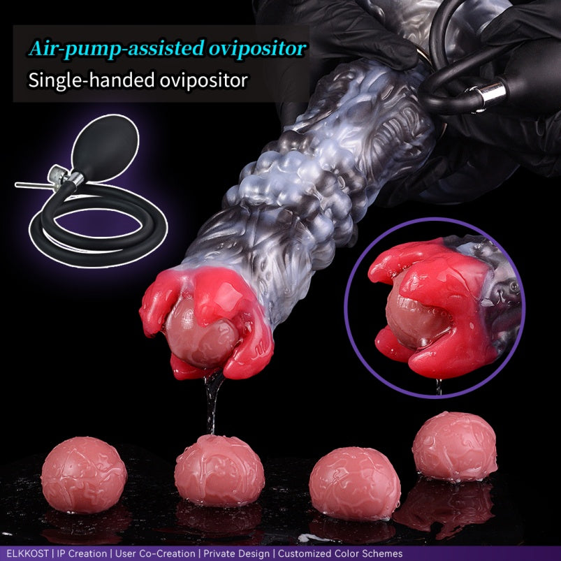 Monster Bud Ovipositor Dildo - Vaginal Anal Expansion Women Masturbating Silicone Toy