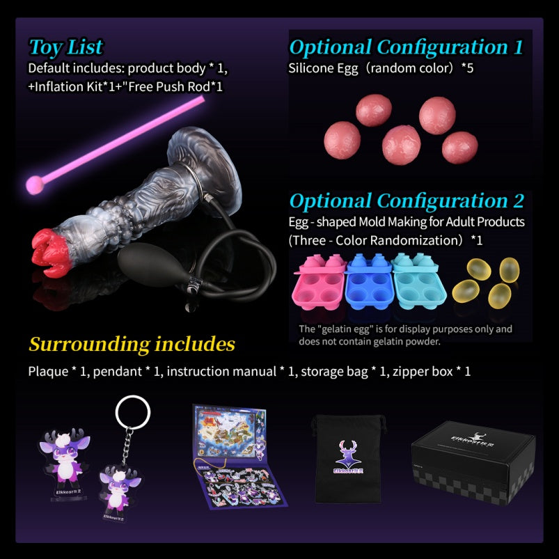 Monster Bud Ovipositor Dildo - Vaginal Anal Expansion Women Masturbating Silicone Toy
