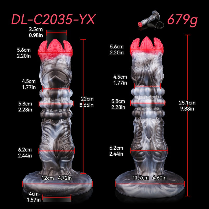 Monster Bud Ovipositor Dildo - Vaginal Anal Expansion Women Masturbating Silicone Toy