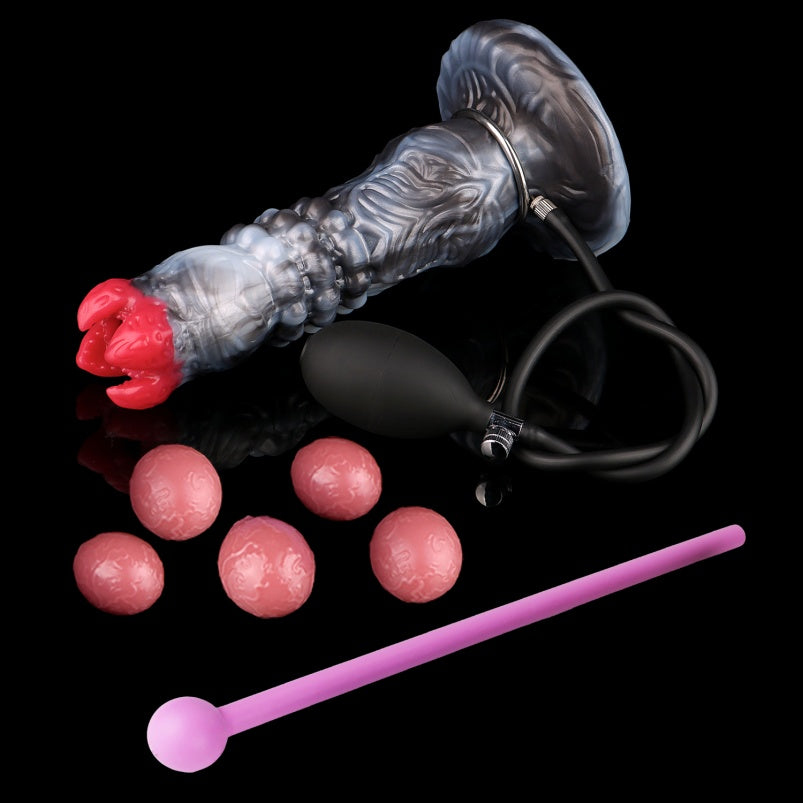 Monster Bud Ovipositor Dildo - Vaginal Anal Expansion Women Masturbating Silicone Toy
