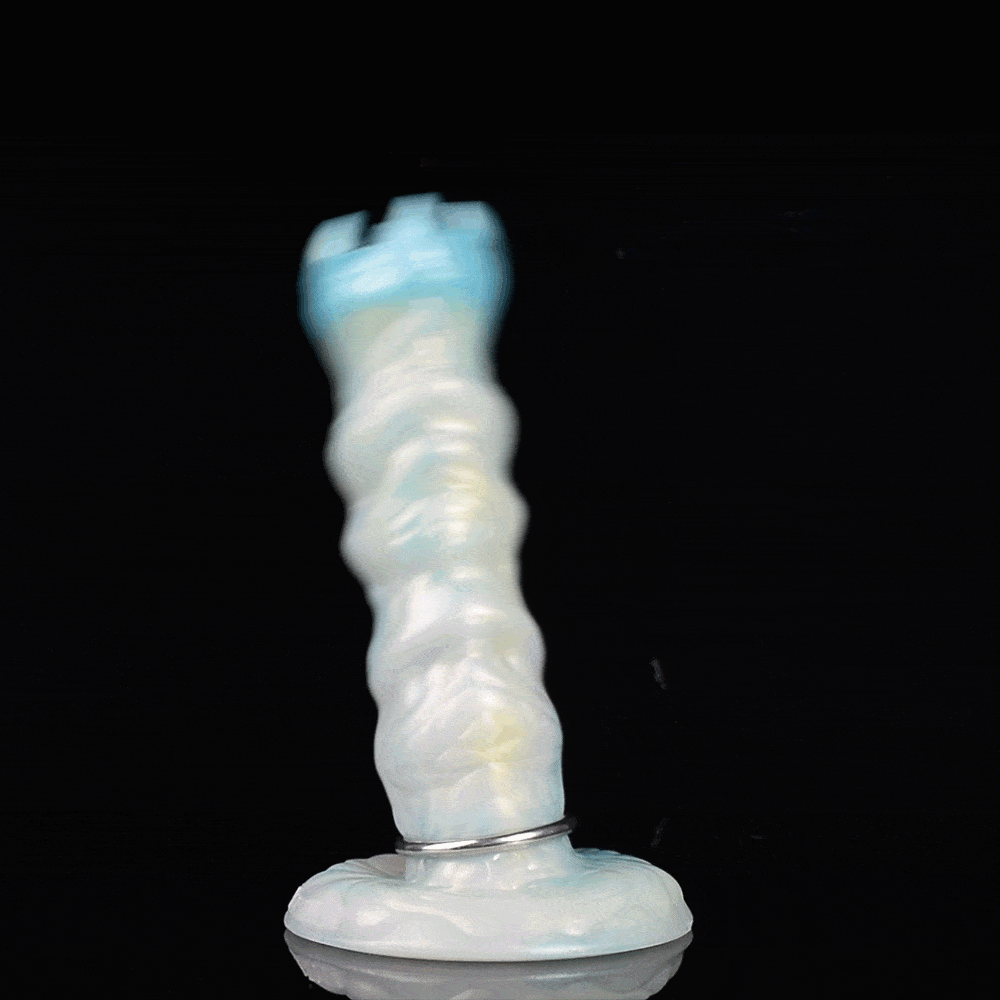 Gode Ovipositeur Monstre en Silicone Bleu – Stimulateur Fantaisie d'Expansion Vaginale Féminine par Insertion