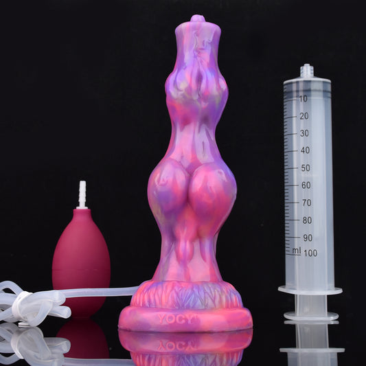 Luminous Dog Dildo Squirting Anal Sex Toy - Fantasy Monsterdildo Women Masturbator