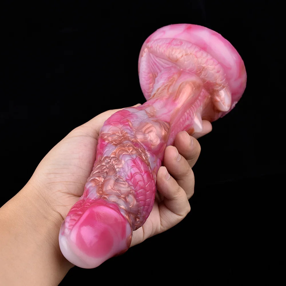 Fantasy Dragon Dildo Butt Plug - Vibrierender Monsterdildo mit Fernbedienung für die Prostatamassage