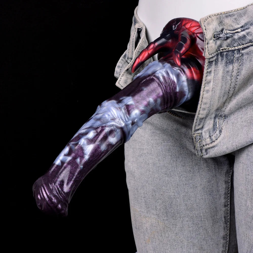 Saugnapf-Monsterdildo-Buttplug – Exotischer Dragondildo-Masturbationsstimulator für Frauen