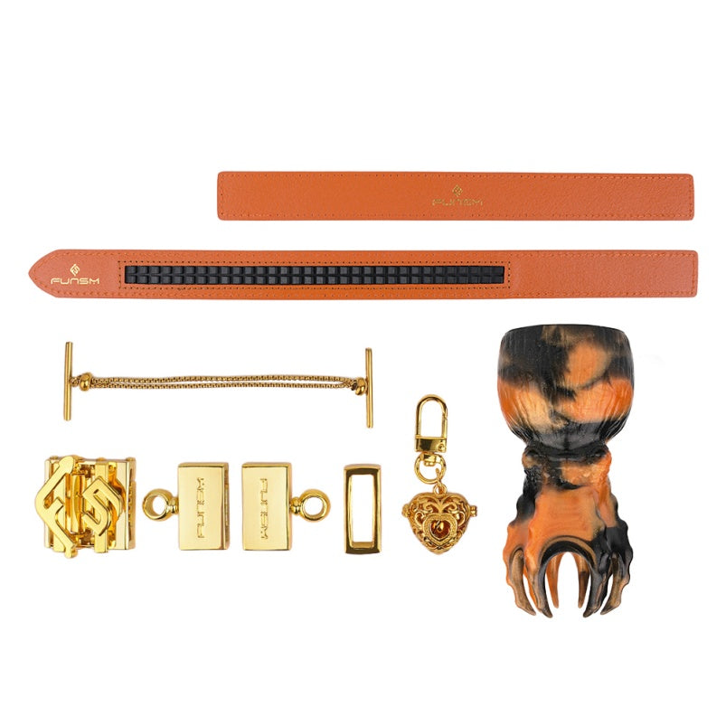 Bâillon-bouche, boule fantaisie, pieuvre, jouets sexuels coquins - Dominatrice BDSM, contrainte, encre orange