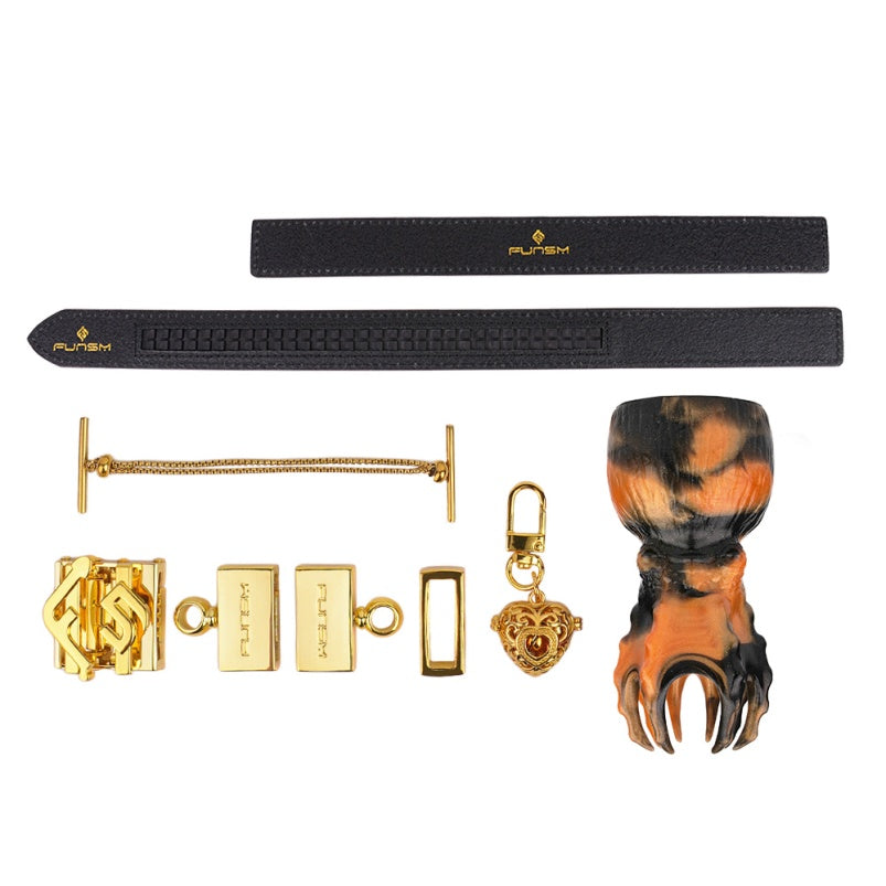 Bâillon-bouche, boule fantaisie, pieuvre, jouets sexuels coquins - Dominatrice BDSM, contrainte, encre orange