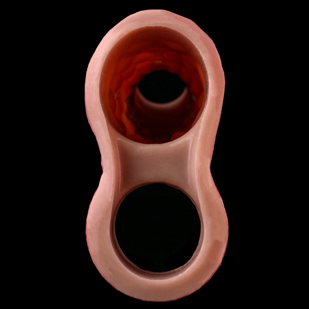 Gaine pénienne réaliste en silicone à extrémité ouverte de 17,8 cm pour homme