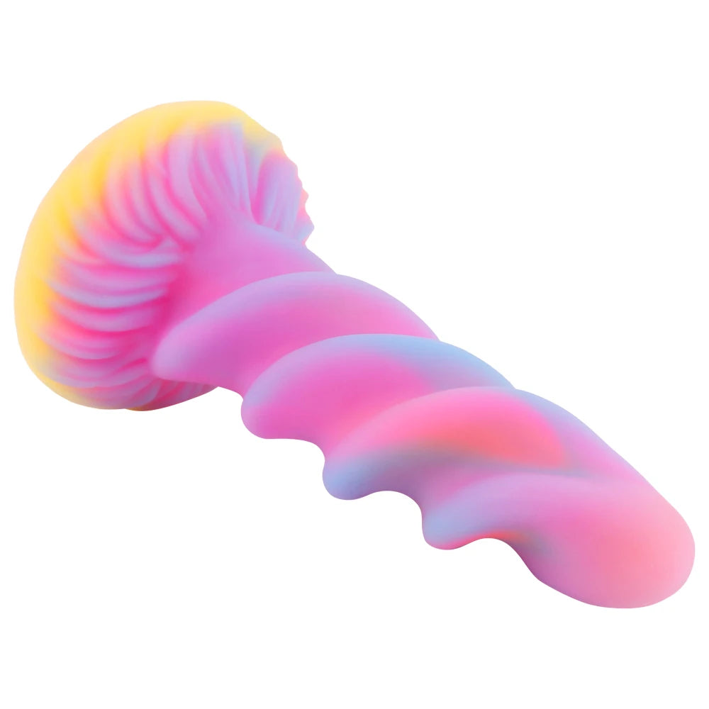 Sprial Fantasy Gode Plug Anal - Godes Lumineux en Silicone Masseur de Prostate Point G