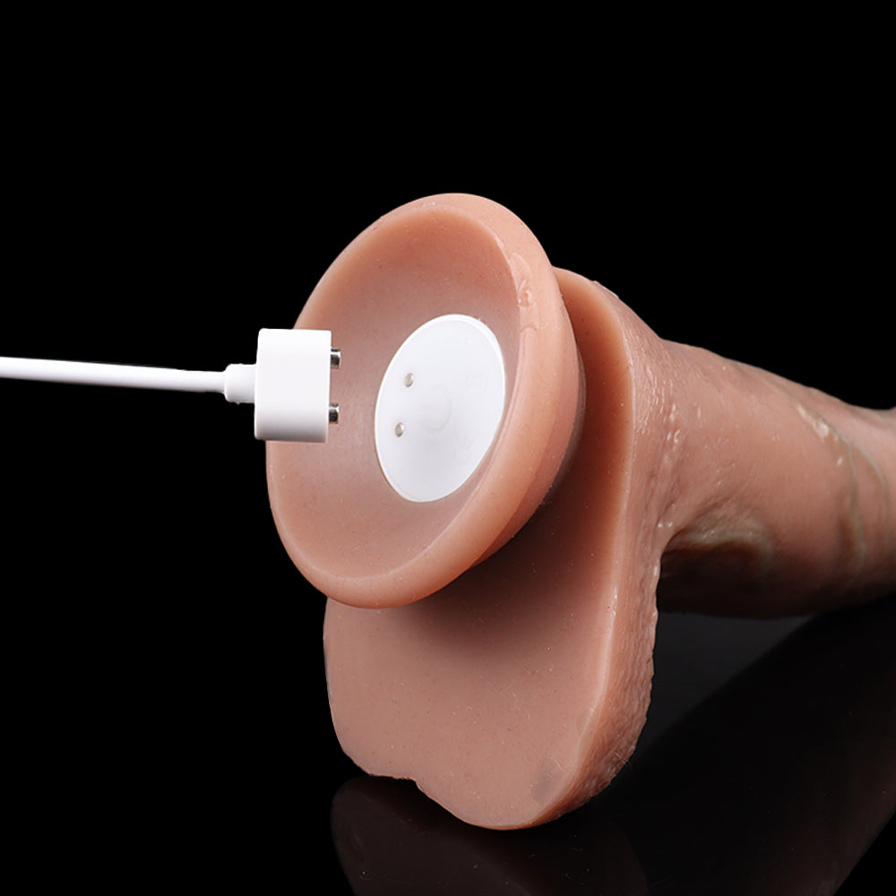Realistic Dildo Thrusting Prostate Massager - Remote Control Thick Suction Cup Women Masturbator