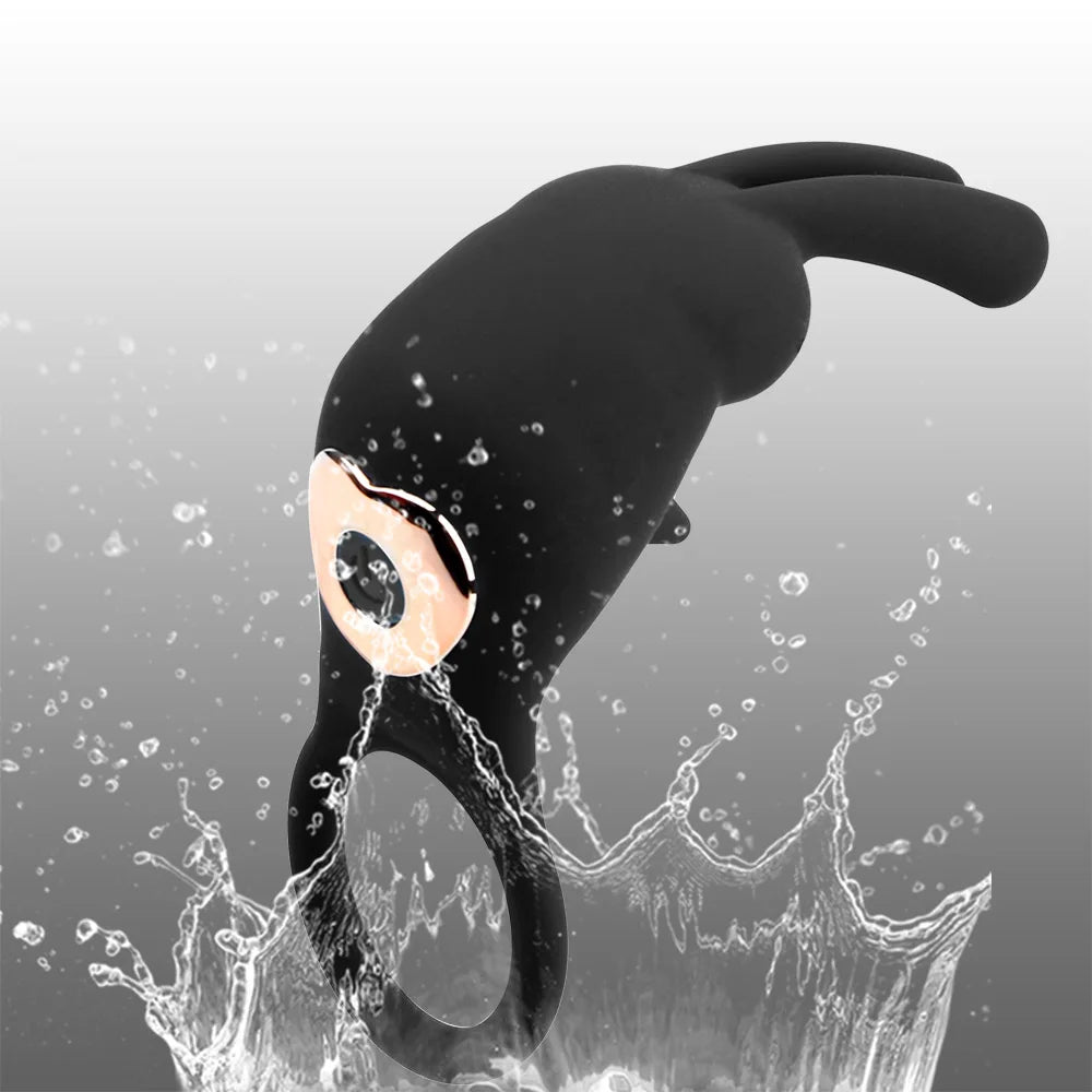 Vibrierender Penisring-Klitoris-Stimulator – Kaninchen-Klitoris-Vibrator, Sexspielzeug für Paare