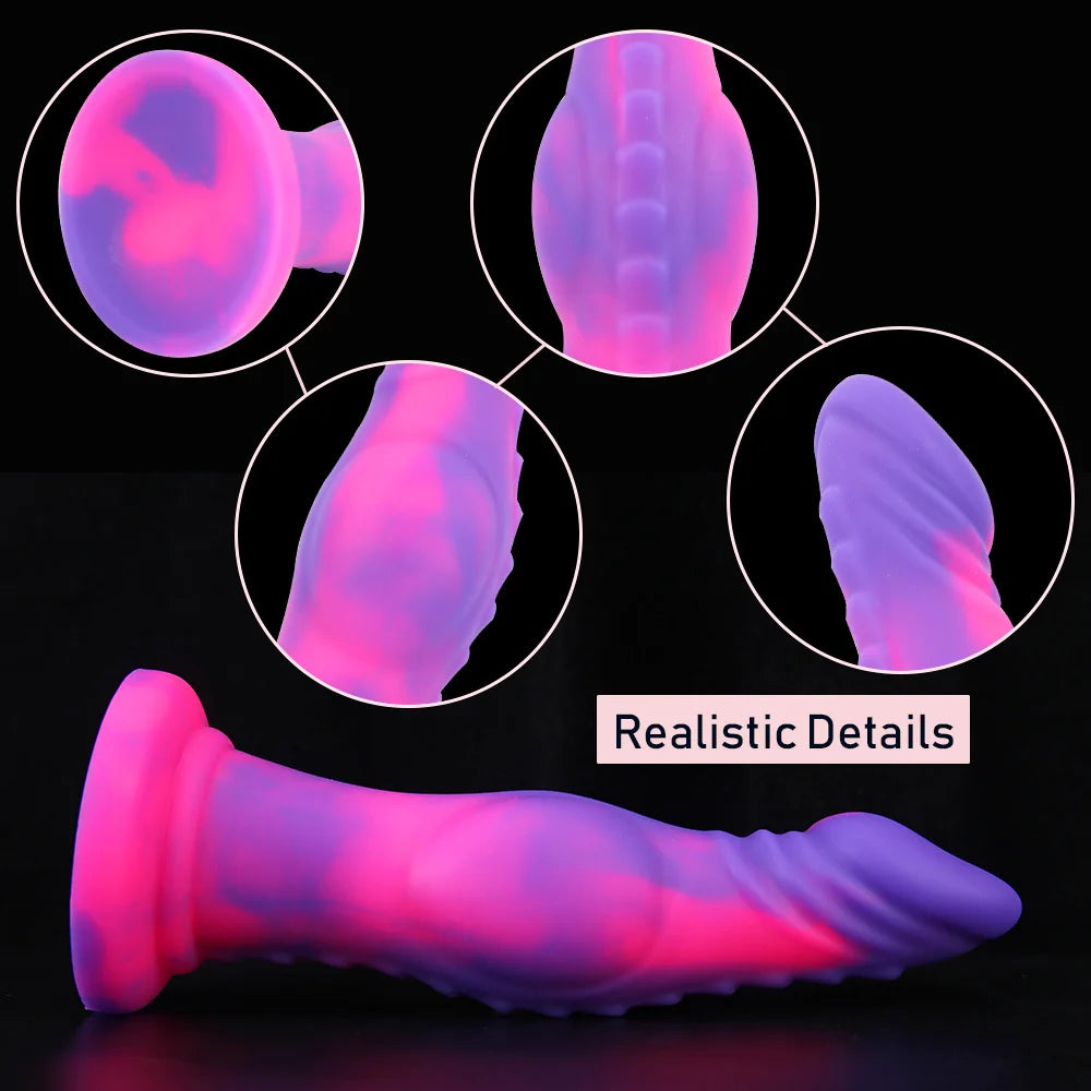 Monster Dildos Analplug – Exotischer Tierdildo, Silikon-Saugnapf-Buttplug