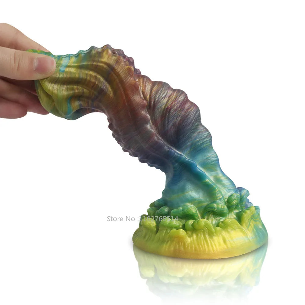 Alien Monster Gode Butt Plug - Gode Anal En Silicone Lumineux Mâle Femelle Sex Toys