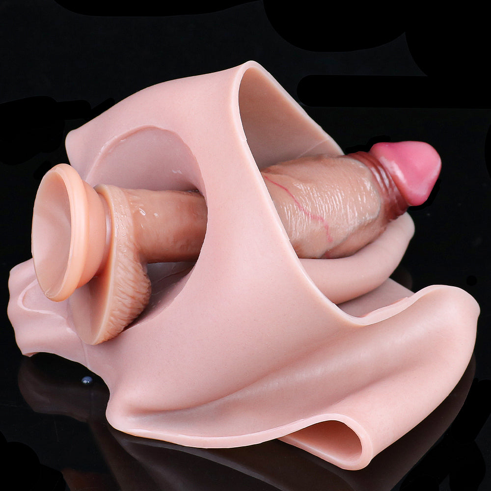Gaine pénienne réaliste à veines épaisses – Sextoys pegging améliorés pour le plaisir masculin