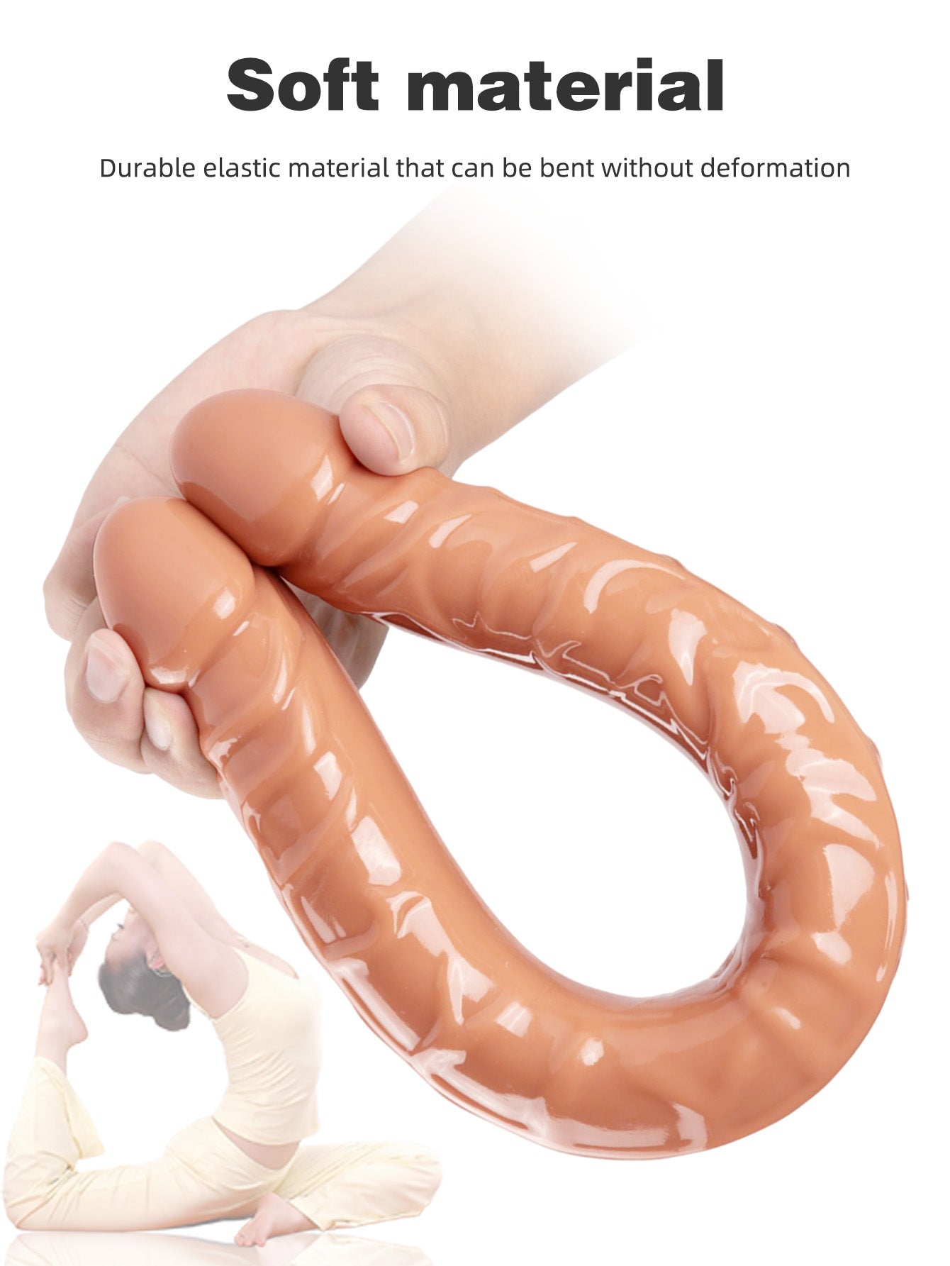 Double-end Dildo Pegging Sexuality - 13 inch Long Doule Head Sex Toys for Women Lesbian