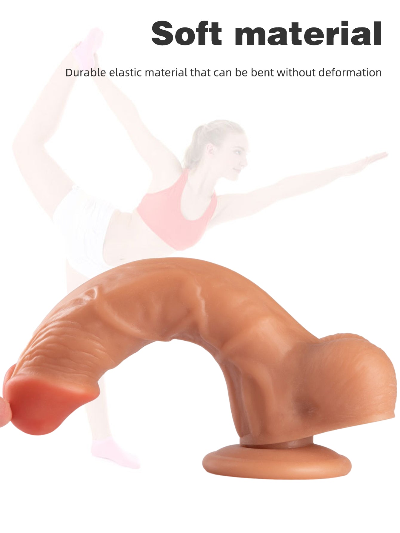 Realistische Dildos für Frauen – 7,9 Zoll lebensechter Silikondildo, weibliches Sexspielzeug