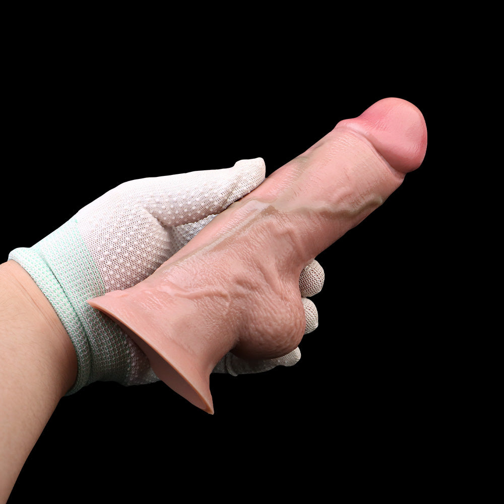 7-Zoll-realistischer Analdildo, Prostata-Massagegerät – Lebensgroßer kleiner Hoden-Penis, Masturbator für Frauen