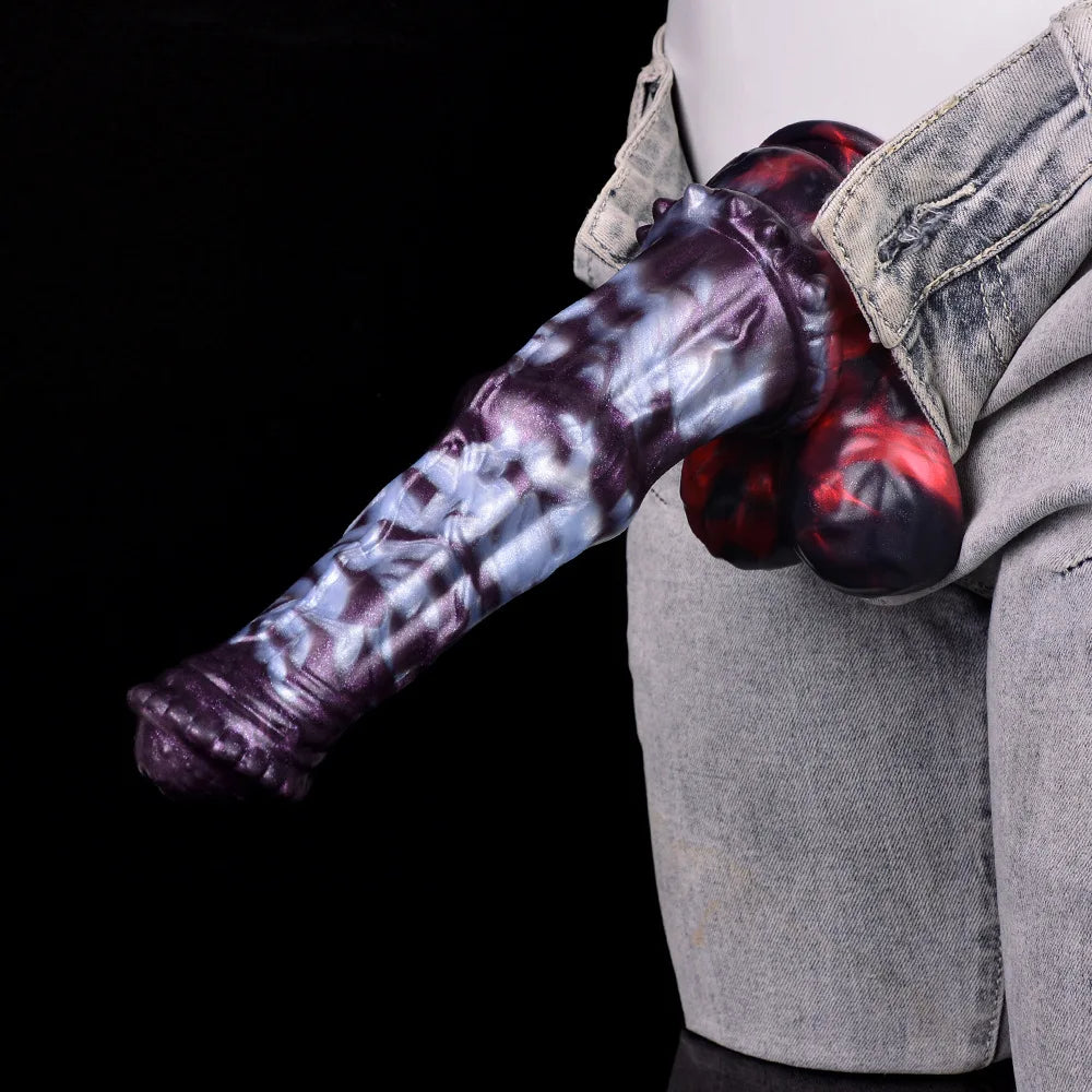 Saugnapf-Monsterdildo-Buttplug – Exotischer Dragondildo-Masturbationsstimulator für Frauen