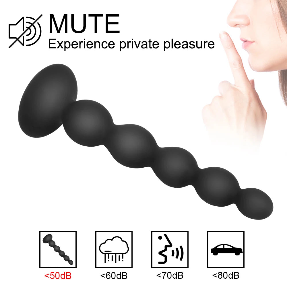 Perles anales télécommandées - Masseur de prostate vibrant avec plug anal