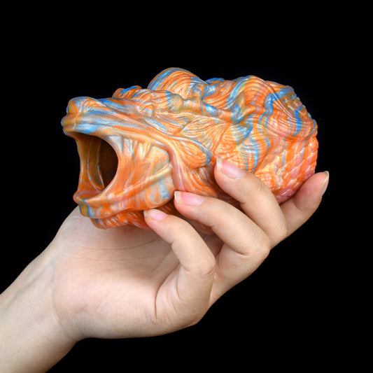 Dragon Cock Sleeve Extender Sex Toys for Men - Fantasy Penis Sheath Pegging Enhancer