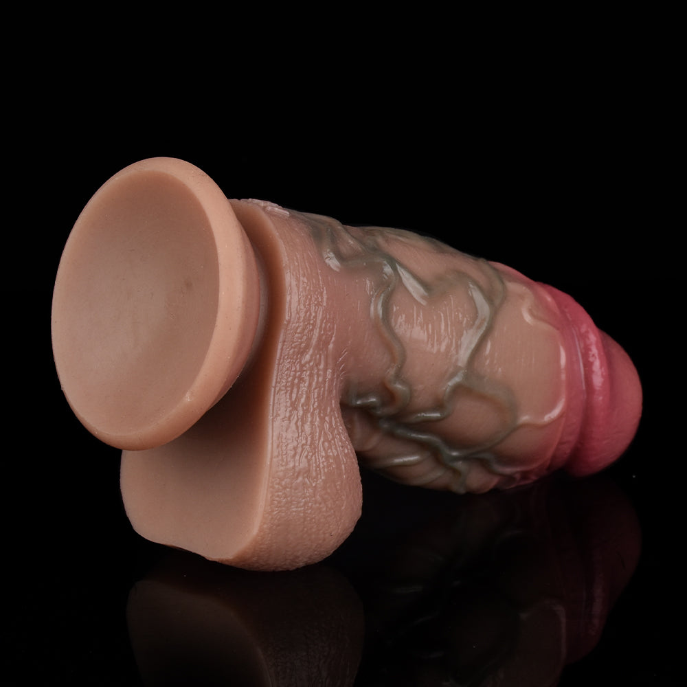 6-Zoll-realistischer Analdildo-Buttplug - Sexspielzeug aus weichem Silikon mit Saugnapf für Männer und Frauen