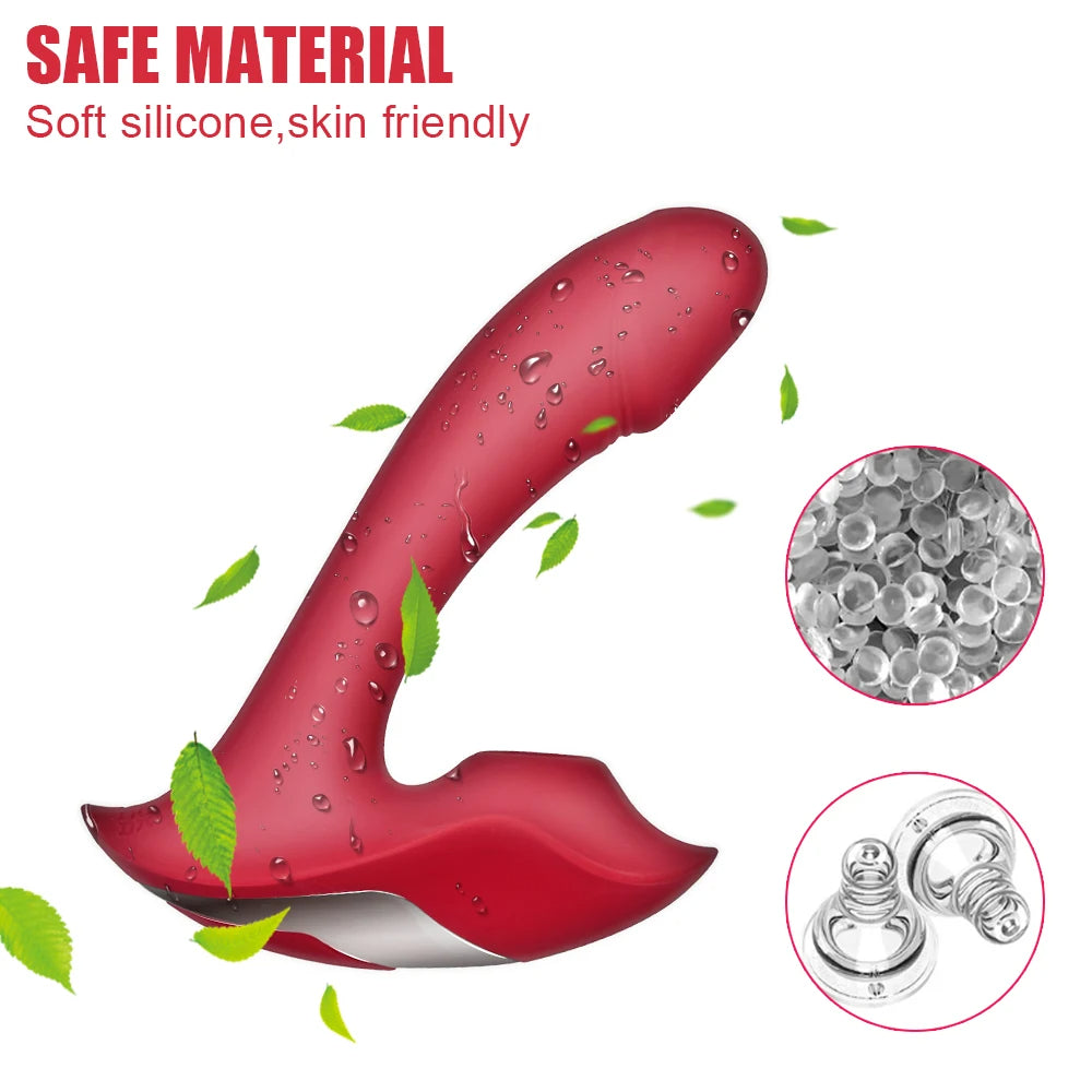 Fernbedienung Klitoris saugender G-Punkt-Vibrator – 9 vibrierender Dildo, weibliches Sexspielzeug