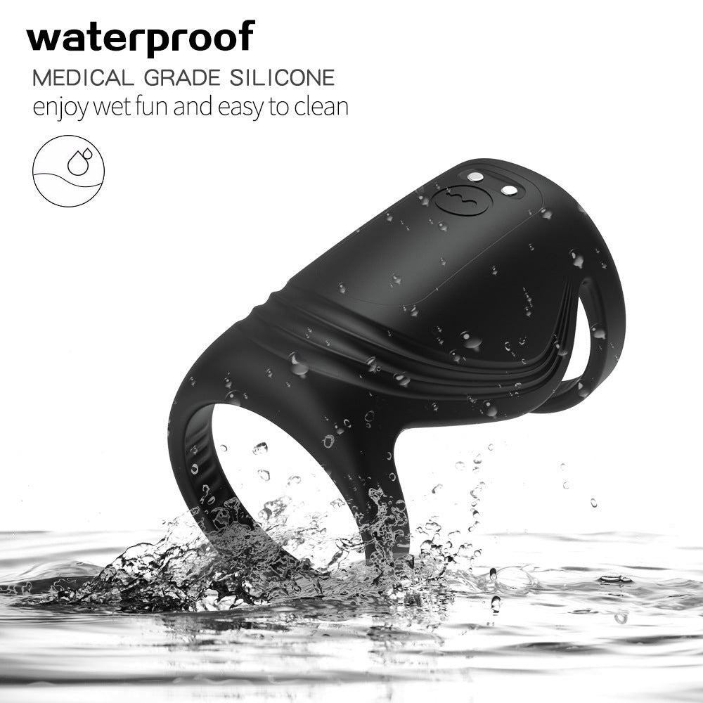 Vibrierender Penisring mit APP-Steuerung – entfernteres tragbares Dual-Penisring-Sexspielzeug für Männer