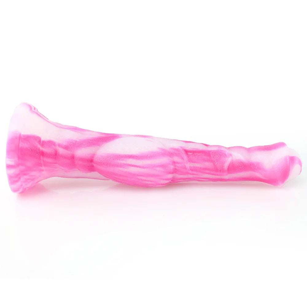 Exotischer Pferdedildo-Analplug – realistischer Tier-Rosa-Dildo aus Silikon, Sexspielzeug