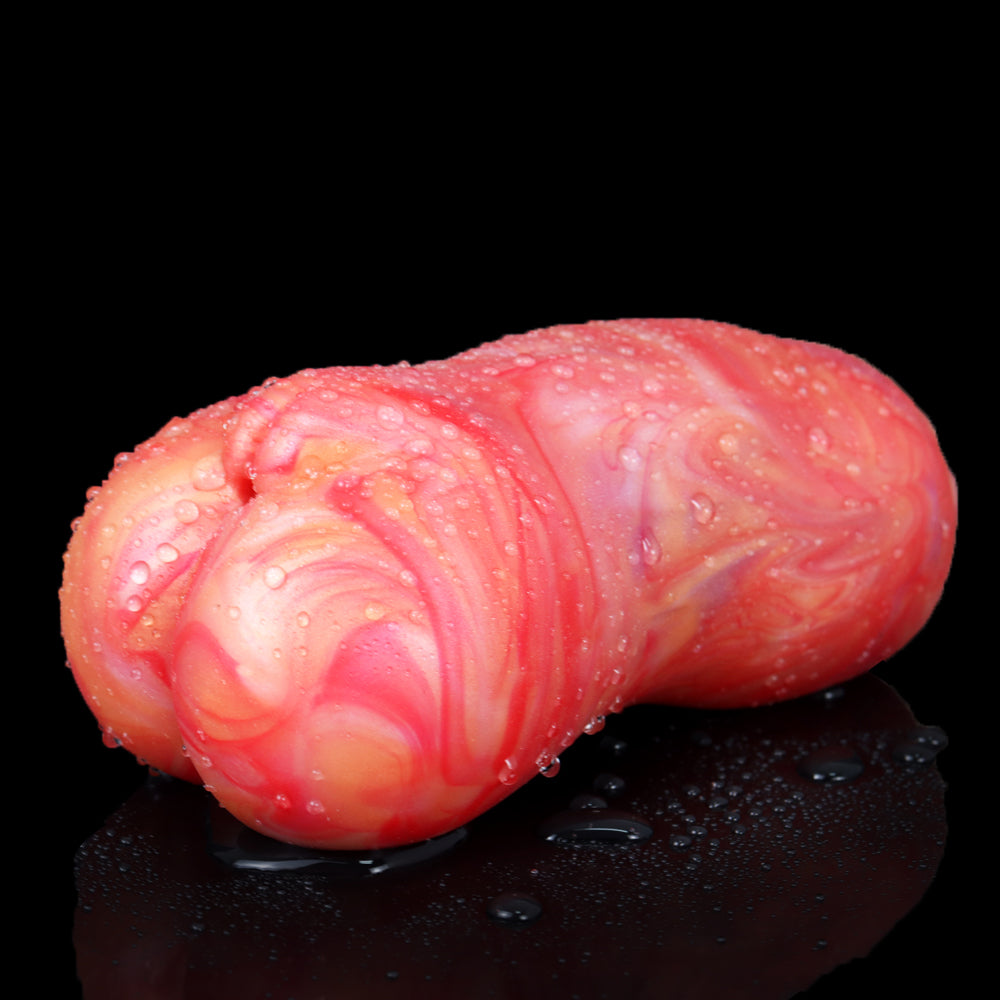 Blutfarbener Pocket Pussy Masturbator - Realistisches Vaginal-Penis-Masturbations-Sexspielzeug für Männer