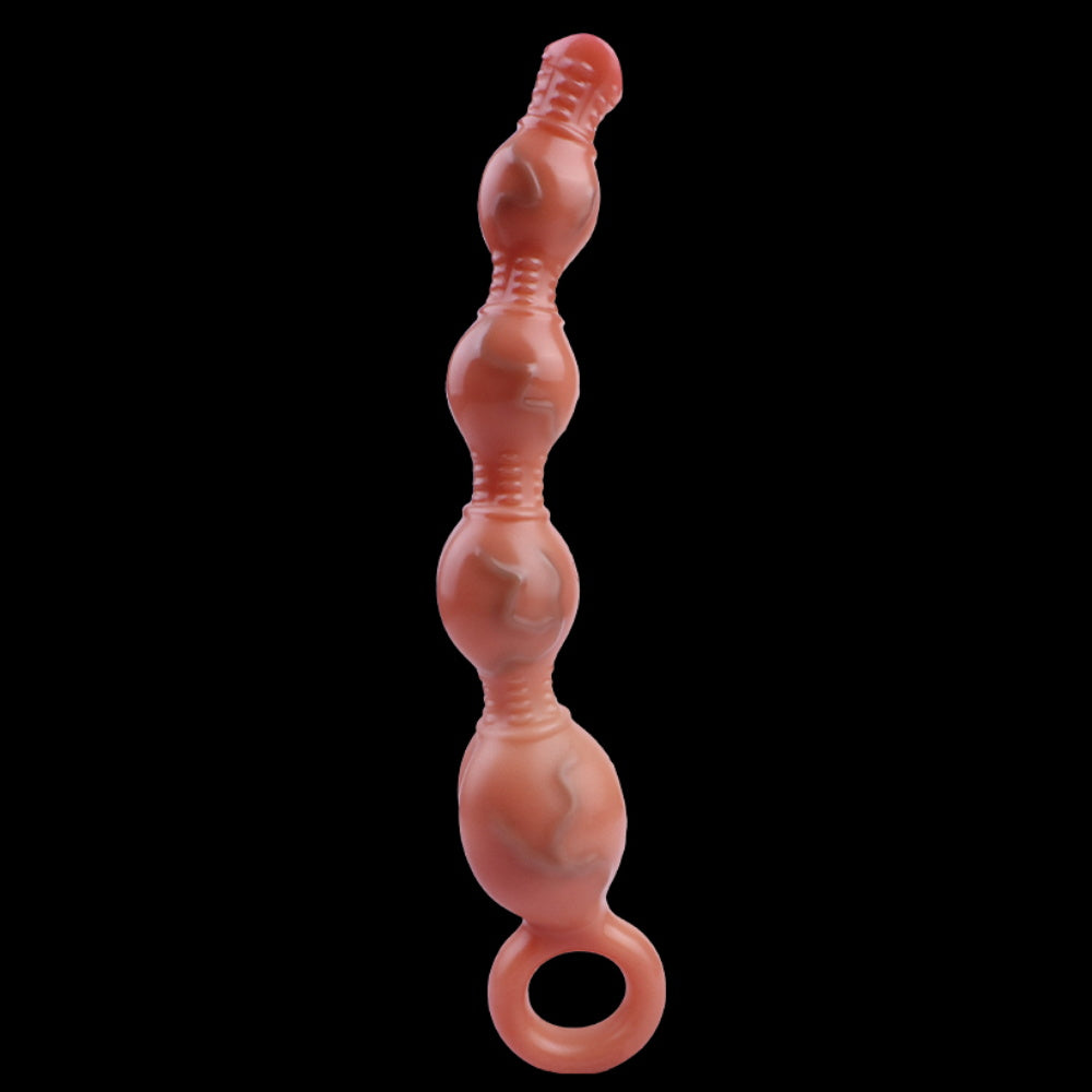 Vibrating Dog Dildo Anal Beads - 4 Anal Balls Prostate Massager Vaginal Masturbator