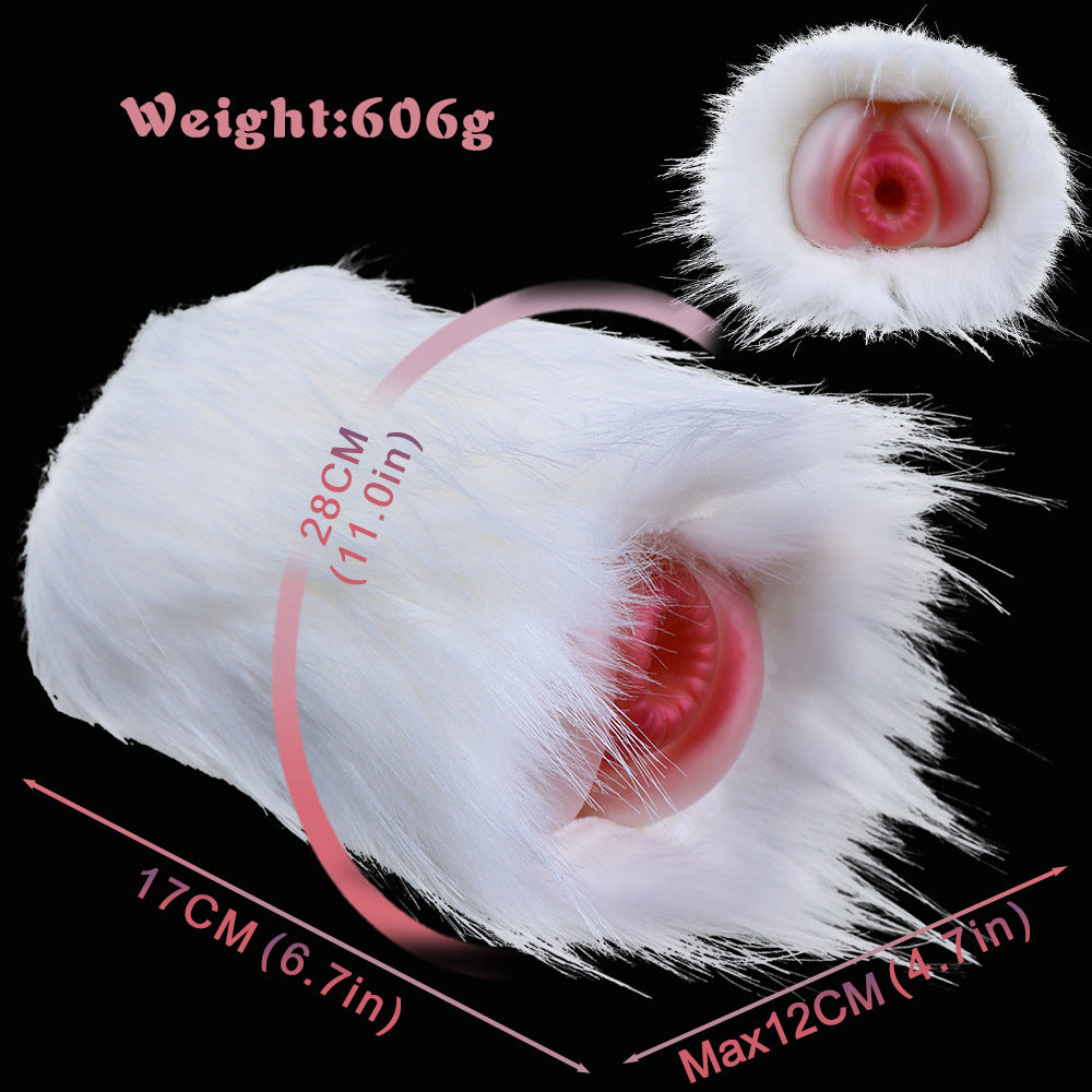 Animal Pocket Pussy Male Masturbation Cup - Lifelike Fur Monster Vaginal Penis Massage Sex Toy for Men