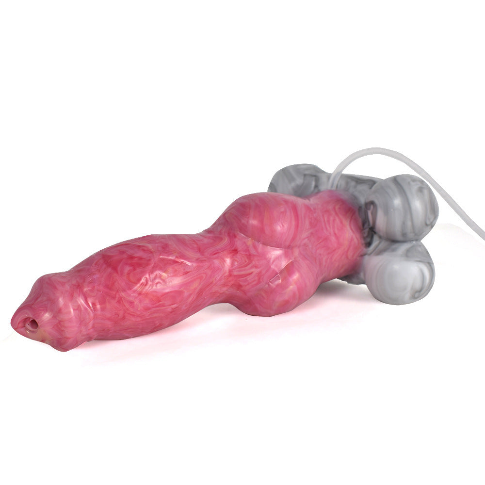 Plug anal gode chien squirting - Monsterdildo stimulateur anal vaginal jouet sexuel en silicone pour femme