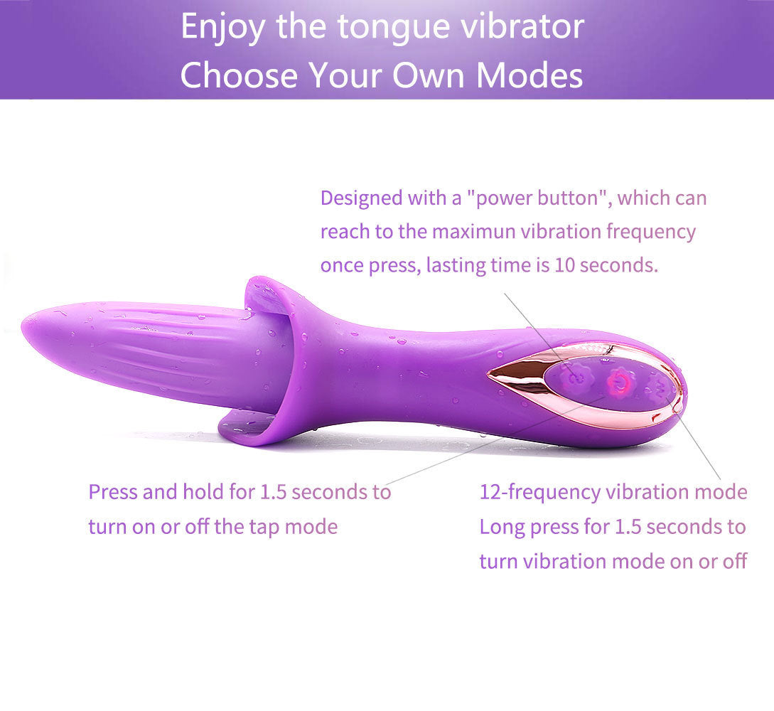 Klitoris-Stimulator zum Zungenlecken – G-Punkt-Klitoris-Analvibrator