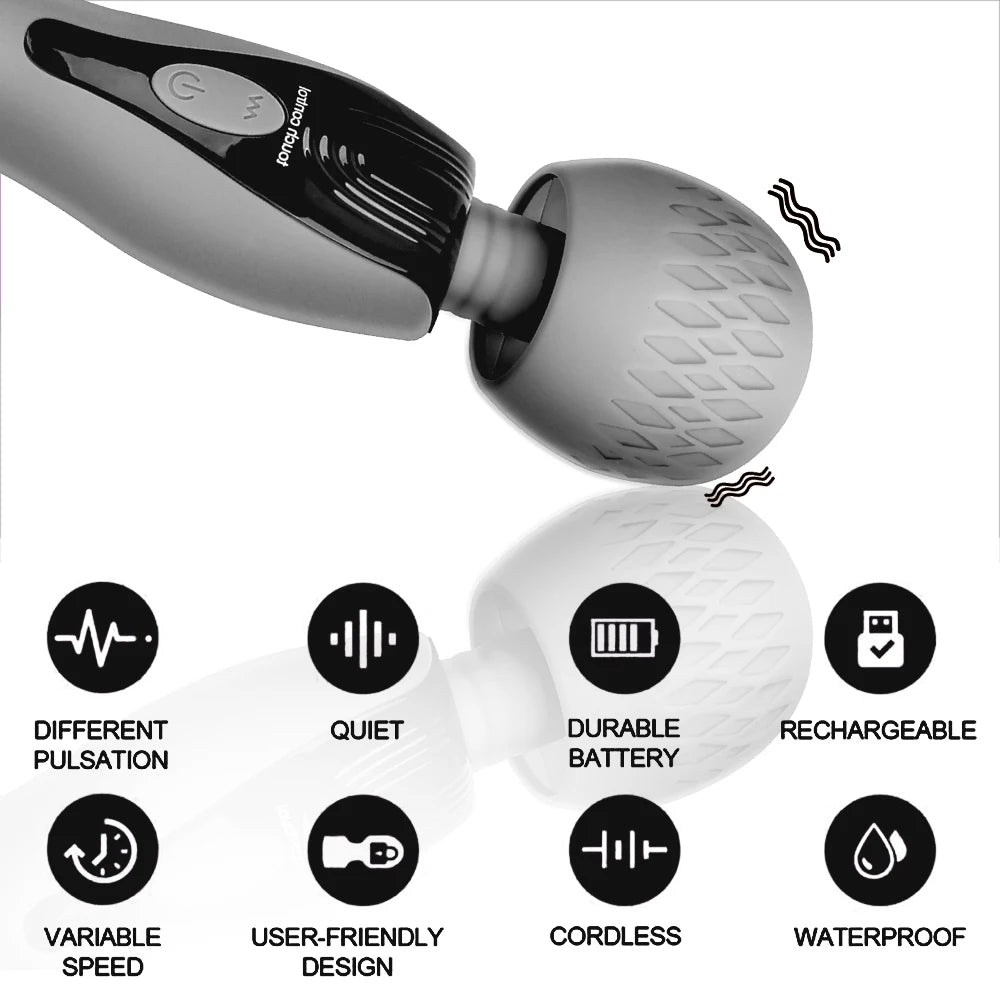 Zauberstab-Vibrator – Doppelend-G-Punkt-Klitoris-Stimulator, weibliches Sexspielzeug