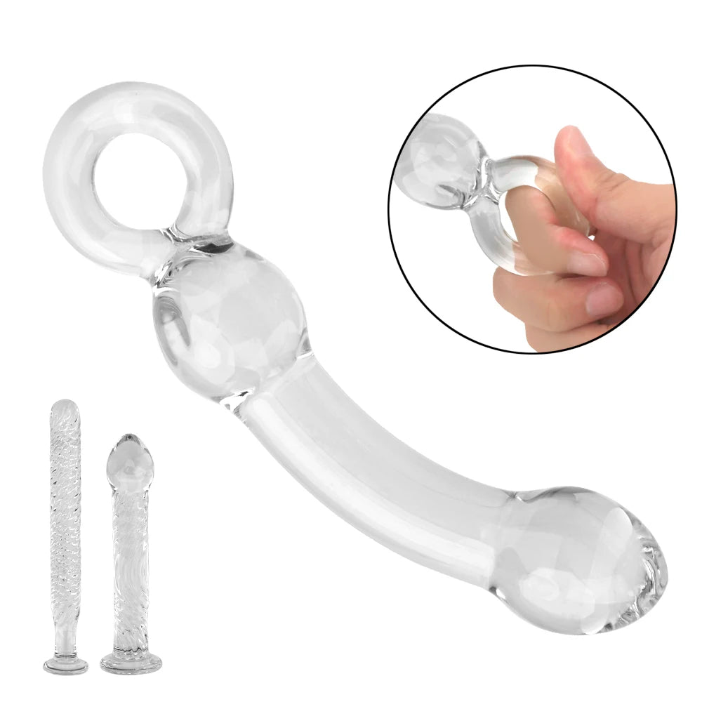 Glasdildo-Buttplug – Kristall-Analdildo, Prostata-Massagegerät, Sexspielzeug