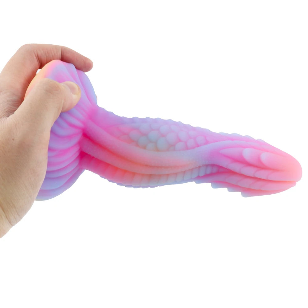 Monster-Tier-Dildo-Buttplug – leuchtende Schlangen-Dildos, großes Saugnapf-Analspielzeug