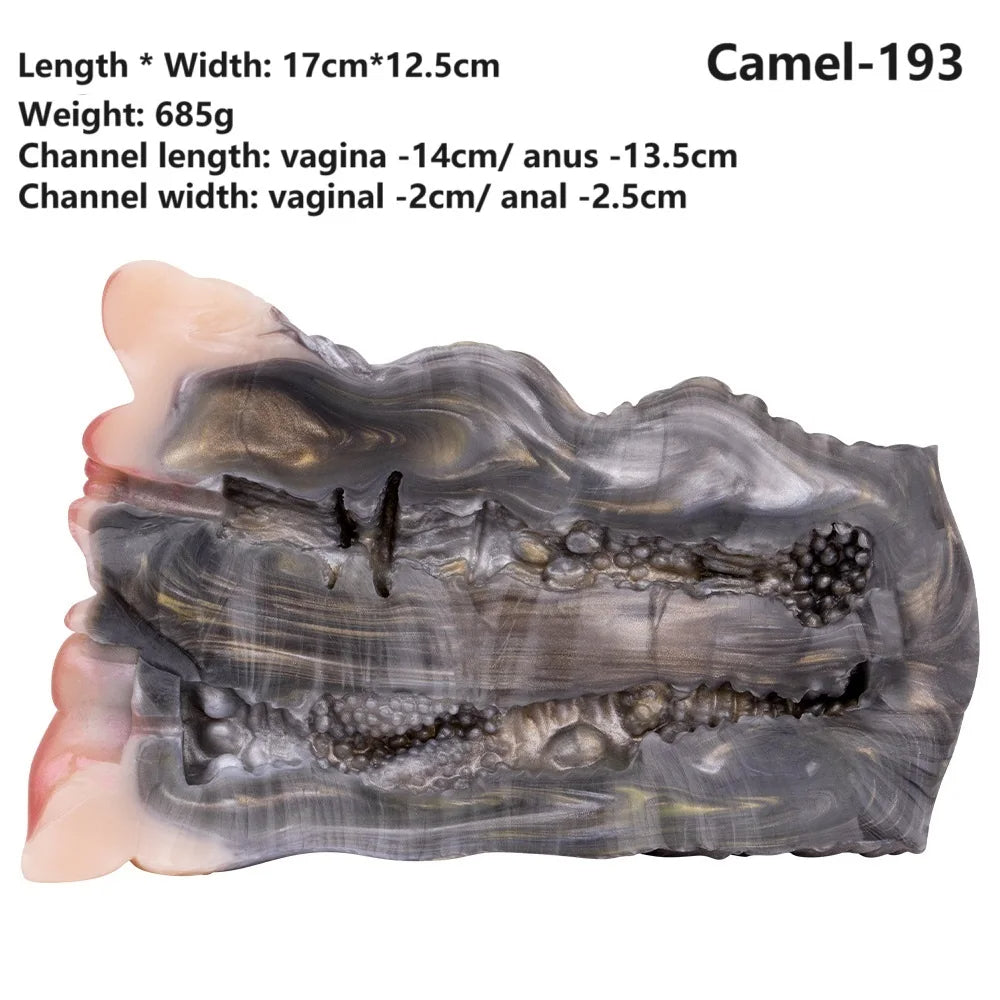Camel Pussy Pocket Männliche Masturbation - Realistischer Tiermasturbator aus Silikon, pelziges Sexspielzeug