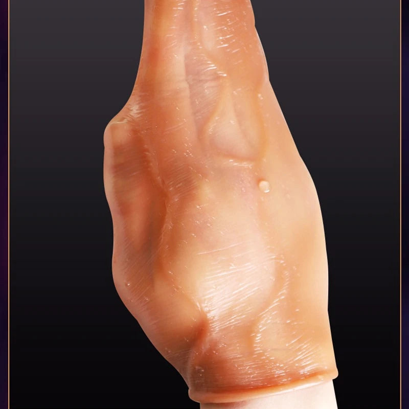 Realistic Dildo Cock Sleeve Male Sex Toys - Condom Penis Extender Vagnia Anal Stimulator