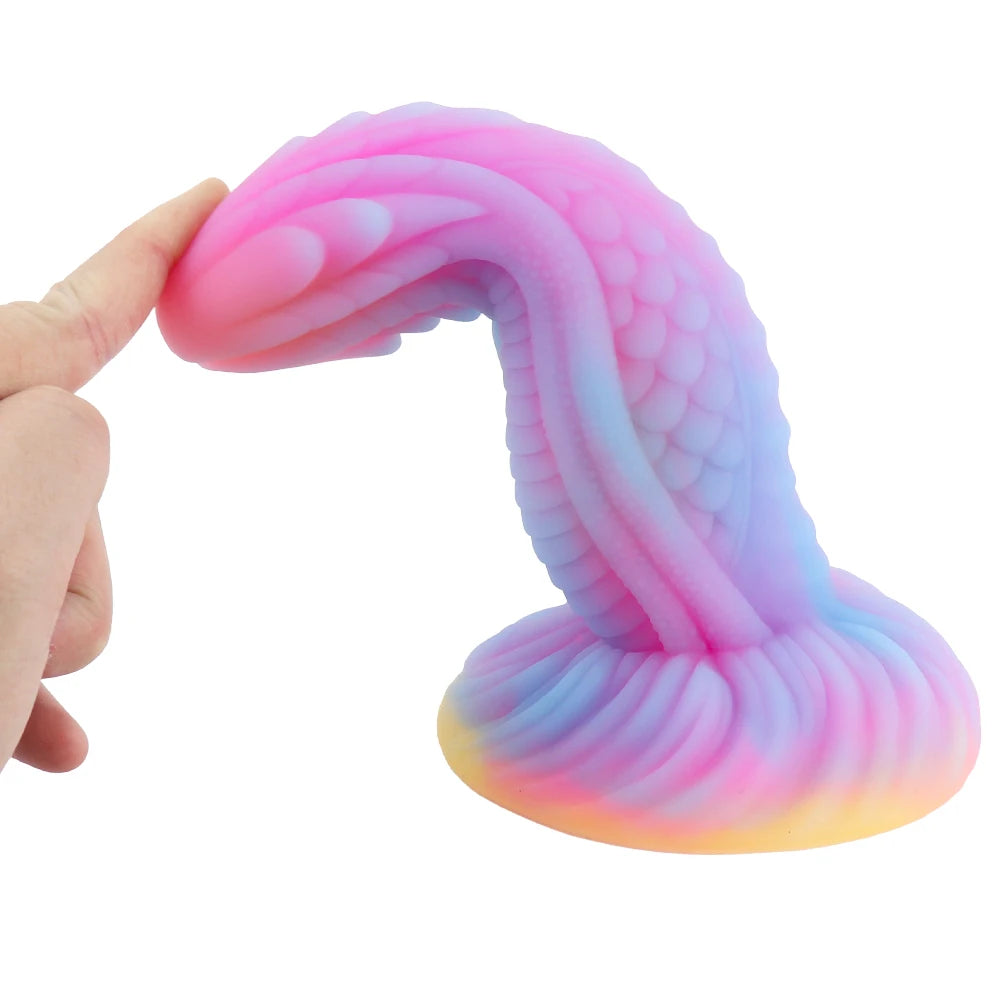 Monster-Tier-Dildo-Buttplug – leuchtende Schlangen-Dildos, großes Saugnapf-Analspielzeug