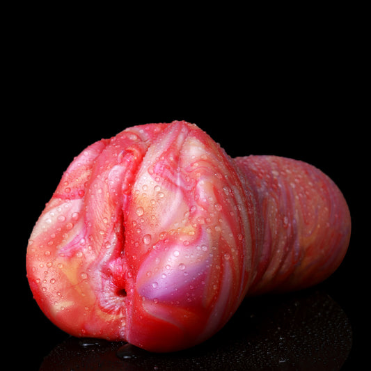 Lifelike Blood-toned Pussy Sex Toy for Men - Silicone Realistic Vagina Male Masturbator